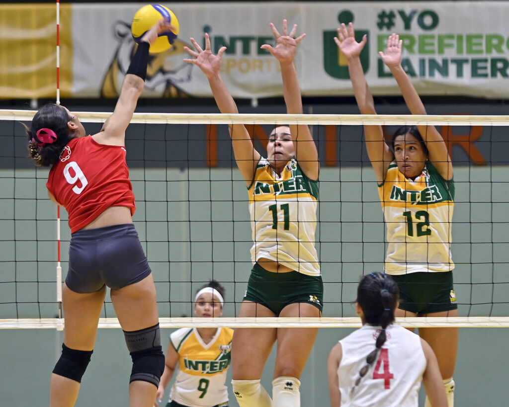 las taínas de la uagm entrán a su quinta final consecutiva del voleibol de la lai. (l.minguela lai)