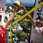 diego rivera de la universidad ana g. méndez estará jugando en la semifinal del voleibol de playa lai. (edgardo medina lai)