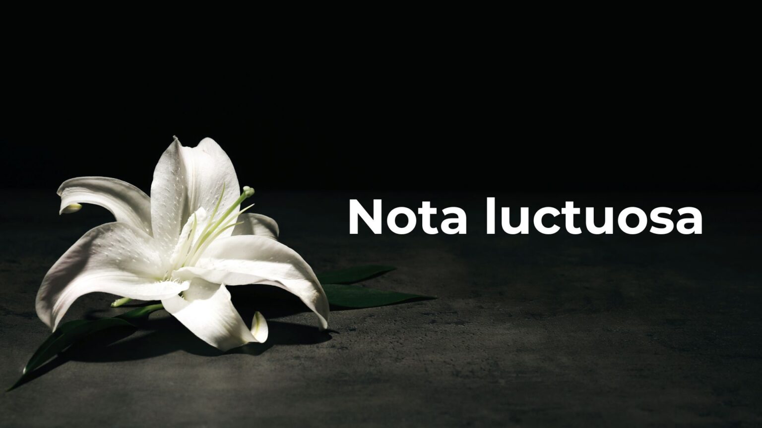 nota luctuosa