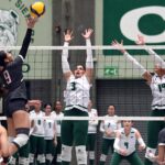 las taínas de la uagm pasan a la su sexta final del voleibol en la lai. (luis f. minguela lai)