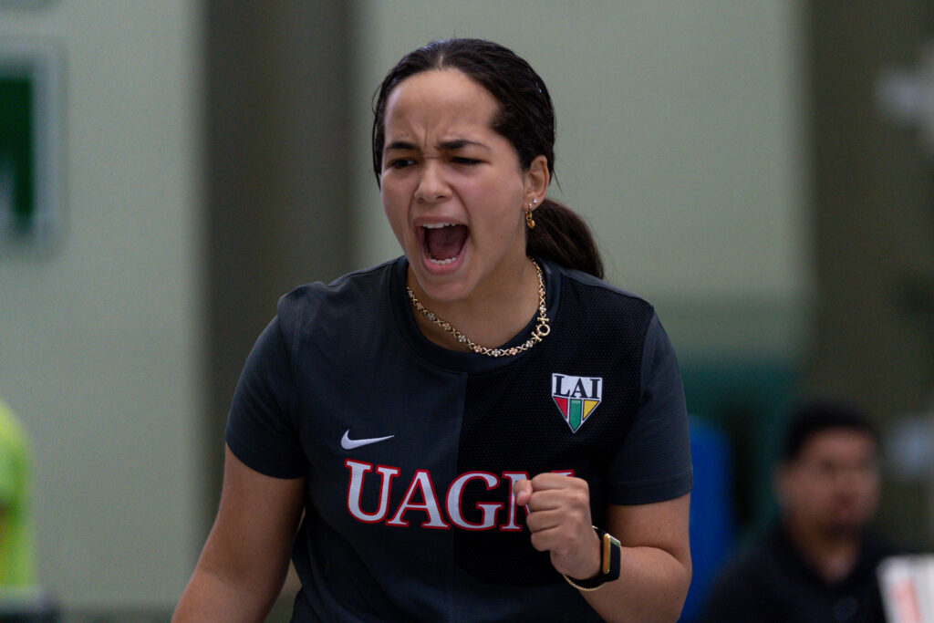 alonda rodríguez celebrando un punto. (luis ortiz lai)