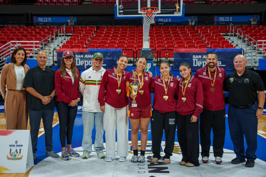 las delfinas de la usc ganan su primera medalla en la historia del baloncesto en la lai y fue en balocesto 3x3. (luis ortiz lai)