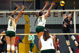 la uagm sigue su paso firme en el voleibol de la lai. (luis f. minguela lai)