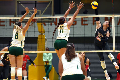 la uagm sigue su paso firme en el voleibol de la lai. (luis f. minguela lai)