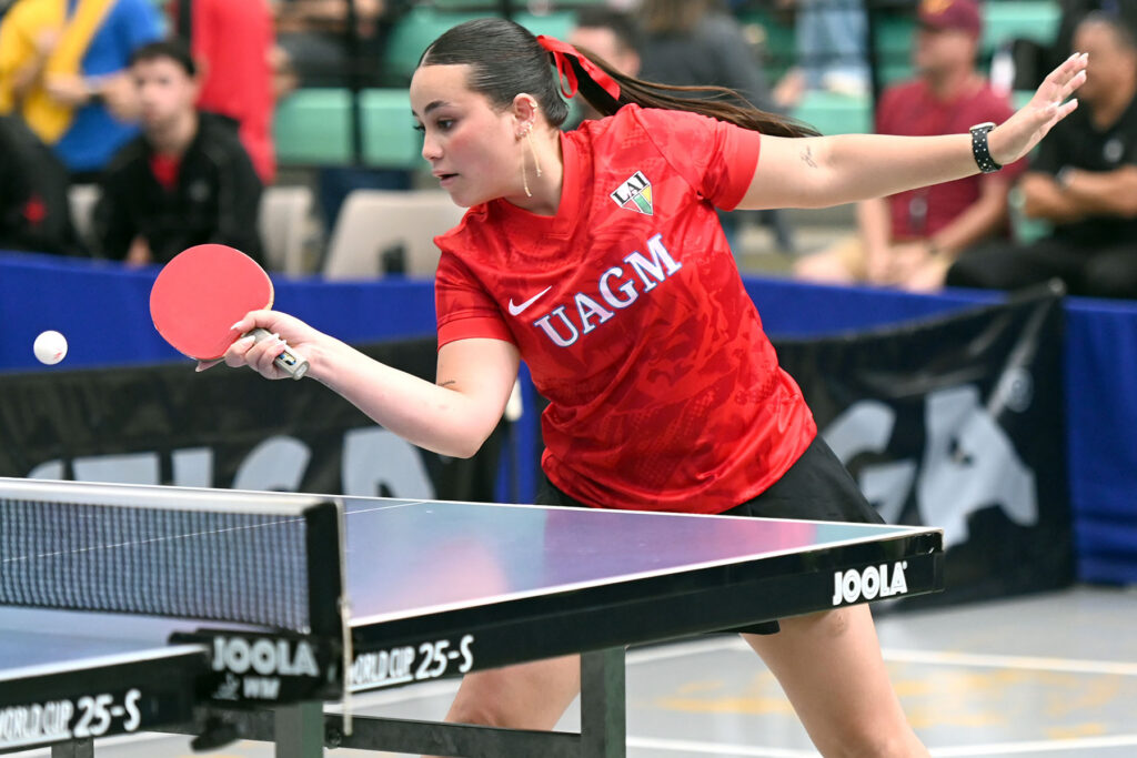 las taínas de la uagm defiende sus seis titulos en tenis de mesa este sábado en la etapa de semfinales. (luis f. minguela lai)
